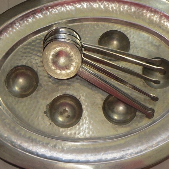 Pottery Barn Dining Pottery Barn Oval 7 Metal Unique Spoons Server